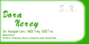 dora nerey business card